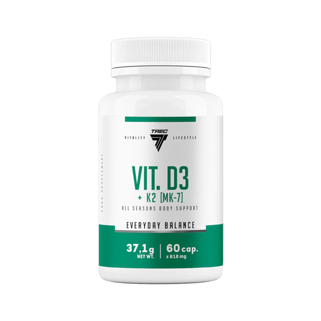 TREC Vitality Vitamins D3+K2 (MK-7) (60 capsules)