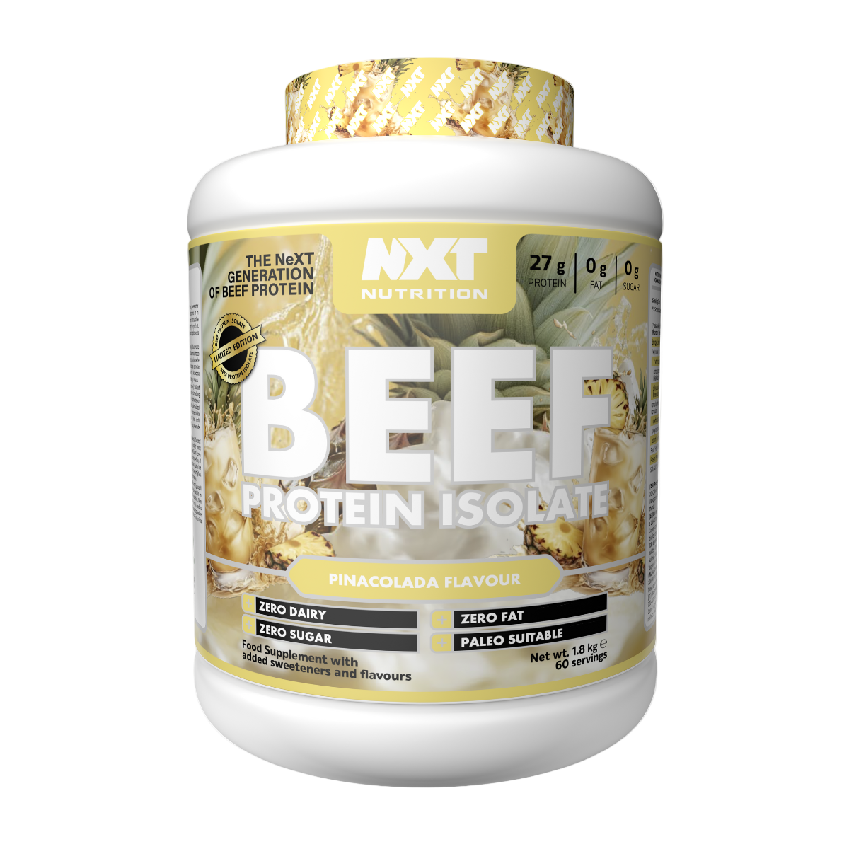 NXT Nutrition Liellopa proteīna izolāts / Beef Protein Isolate 1.8kg