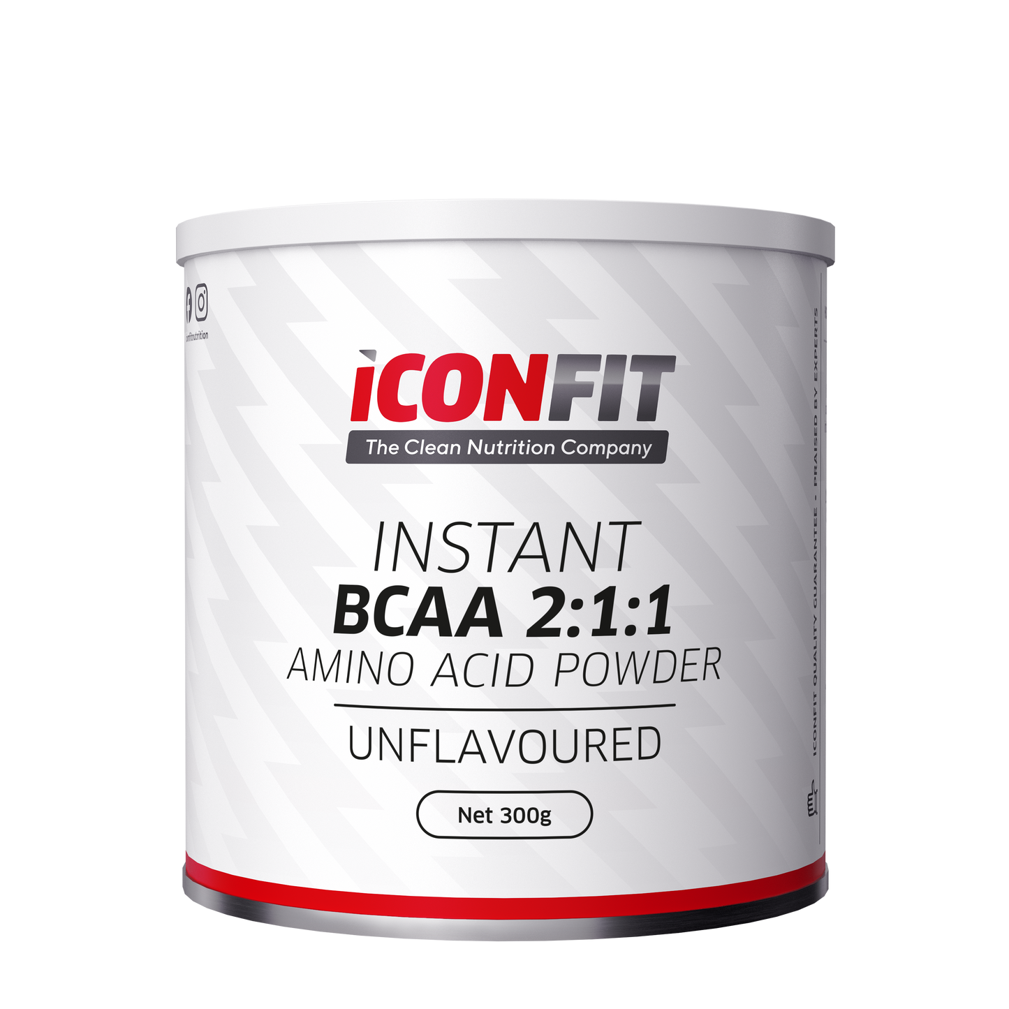 ICONFIT Instant BCAA 2:1:1 aminoskābju pulveris, 300g muskuļu atjaunošanai un enerģijai