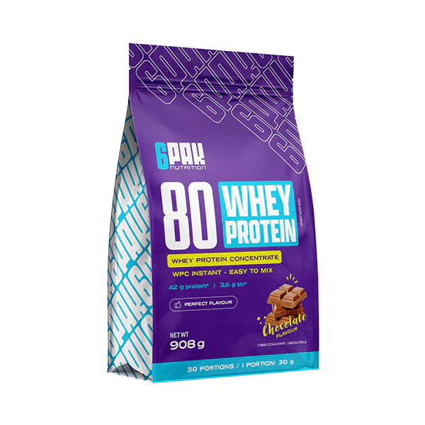 6PAK Whey 80 (whey) protein concentrate 908g