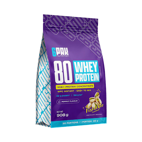 6PAK Whey 80 (whey) protein concentrate 908g