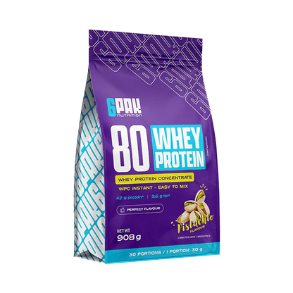 6PAK Whey 80 (whey) protein concentrate 908g