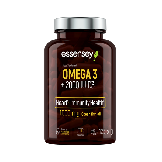 Essensey Omega 3 + D3 2000 IU (90 capsules)