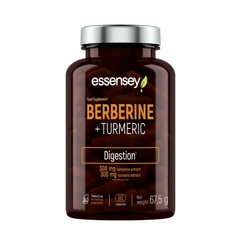Berberīns + kurkuma gremošanas veicināšanai (90 kapsulas)