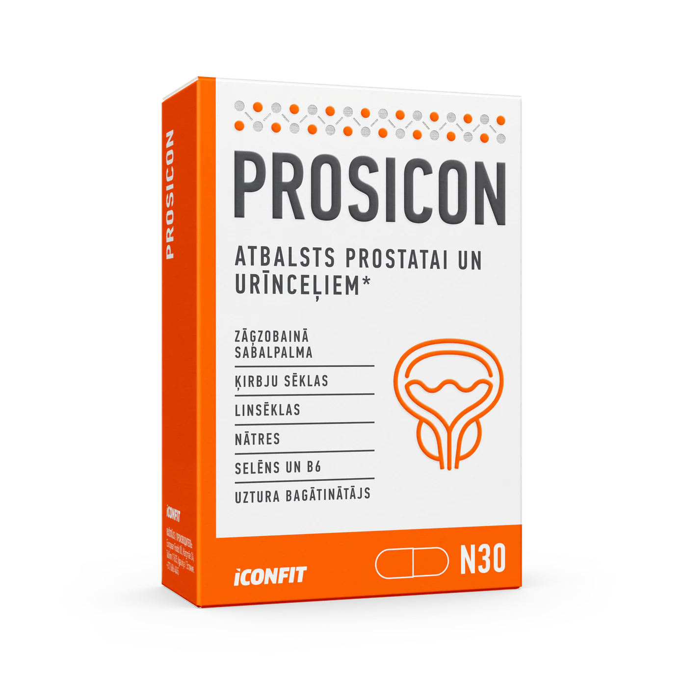 ICONFIT Prosicon - Prostate and Urinary Tract Support, N30