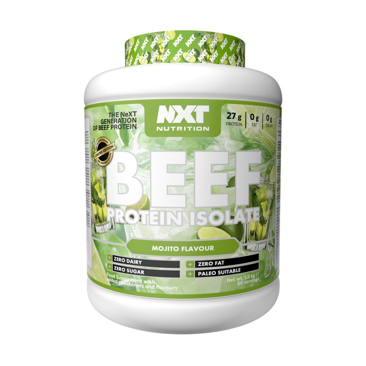 NXT Nutrition Liellopa proteīna izolāts / Beef Protein Isolate 1.8kg