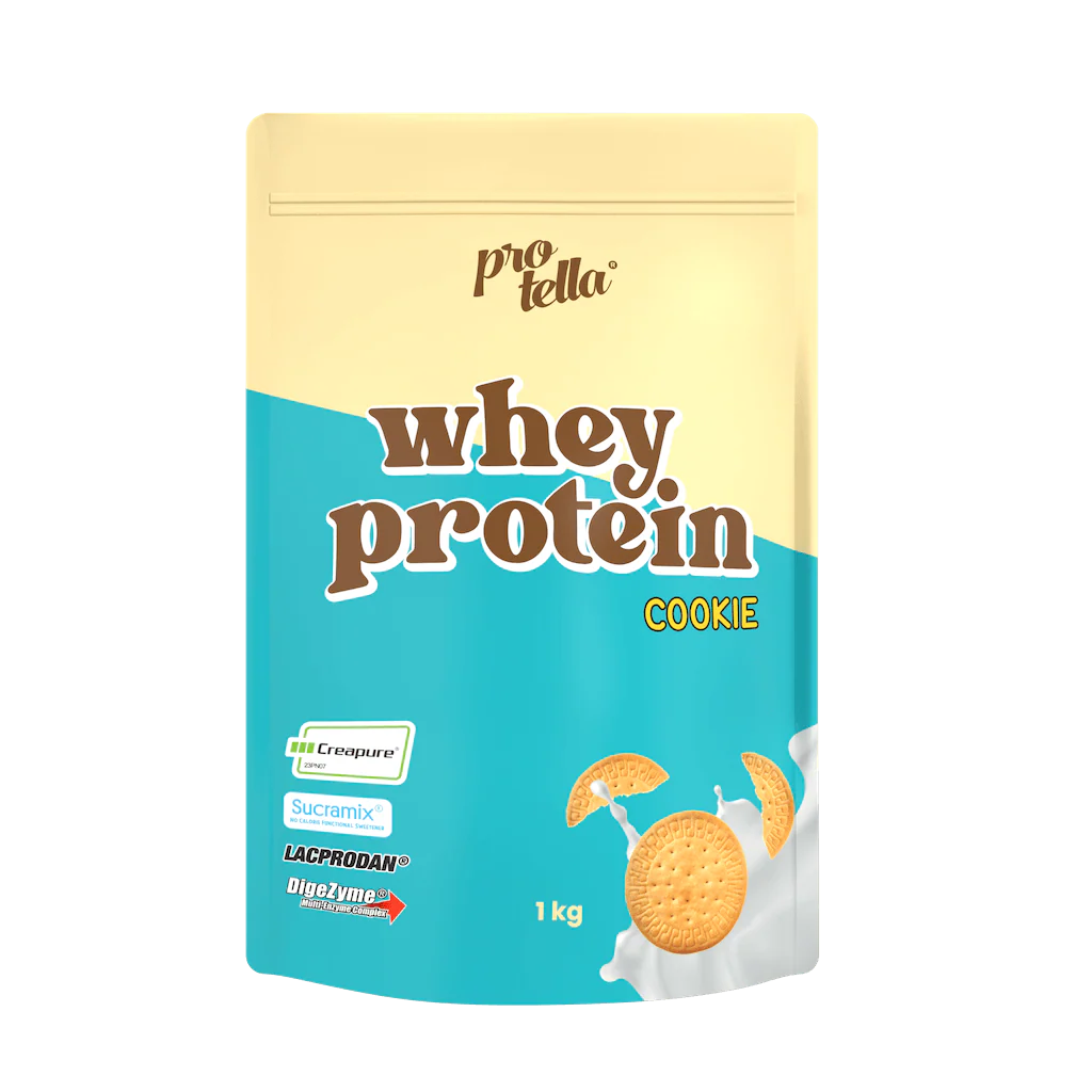 Protella Whey Protein Powder with DigeZyme® digestive enzymes and creatine (1kg)