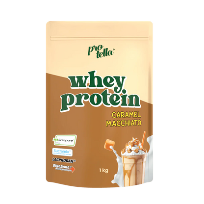 Protella Whey Protein Powder with DigeZyme® digestive enzymes and creatine (1kg)