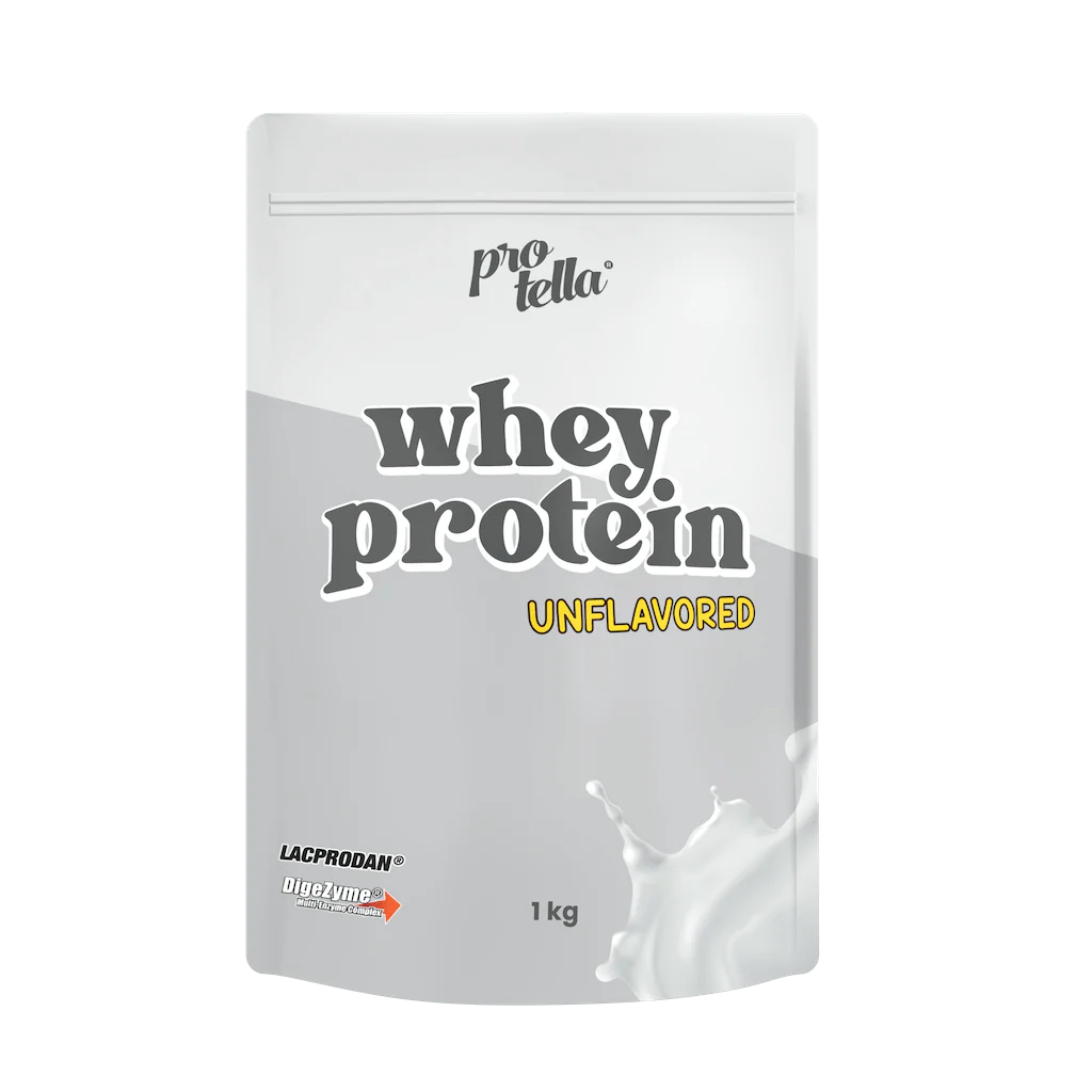 Protella Whey Protein Powder with DigeZyme® digestive enzymes and creatine (1kg)