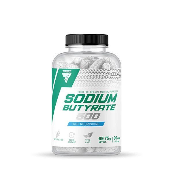 TREC Sodium butyrate 500mg for intestinal mucosa and wall health (90 capsules)